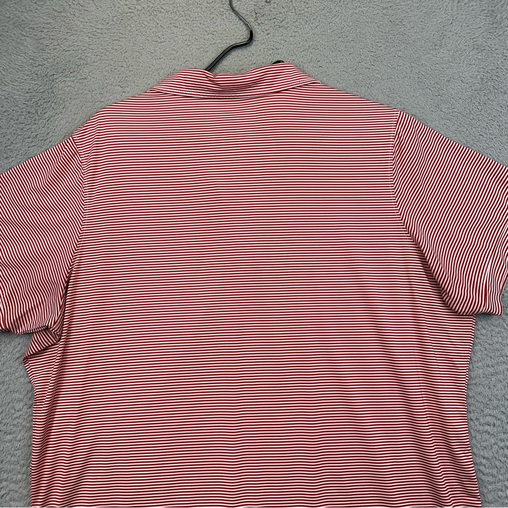 Chick Fil A Uniform Shirt Womens XL Red White Striped Stretch Hydrochill Work - Picture 6 of 12